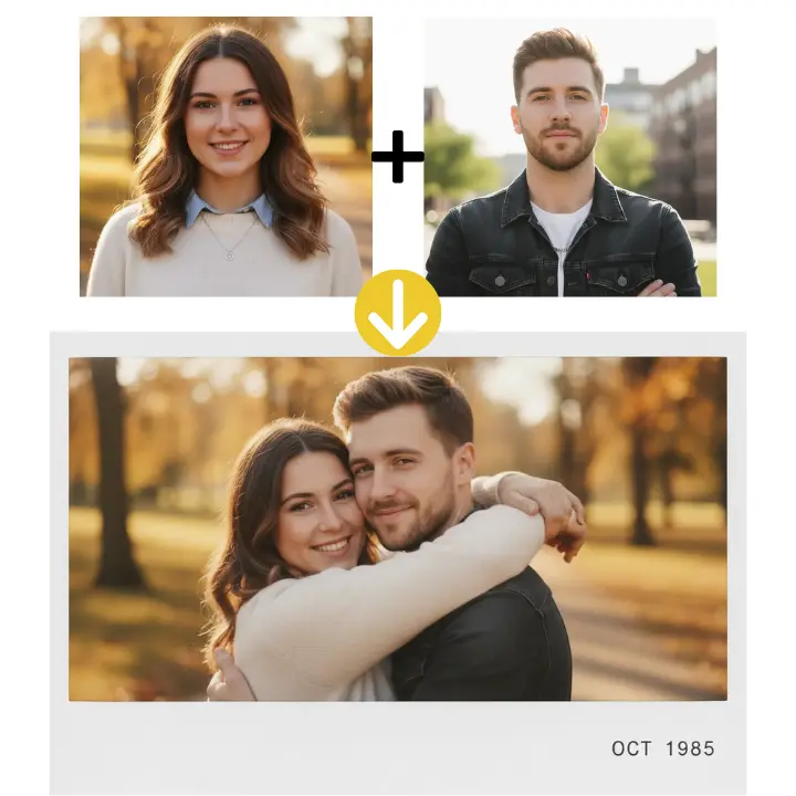 Polaroid Duo Selfie Generator
