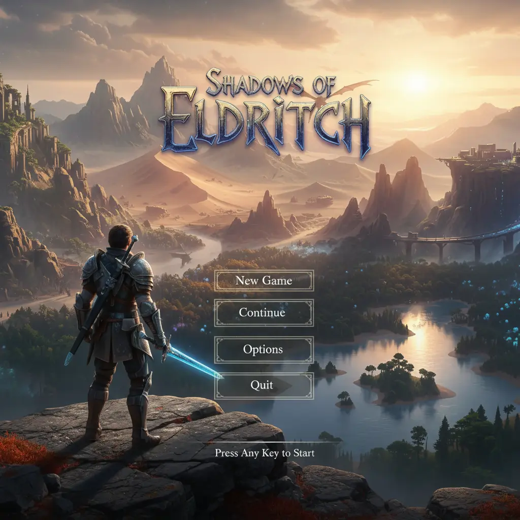 AI Game Title Screen Generator