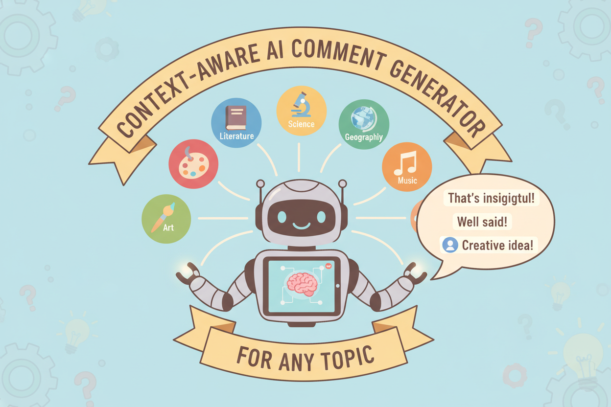 Context-Aware AI Comment Generator for Any Topic