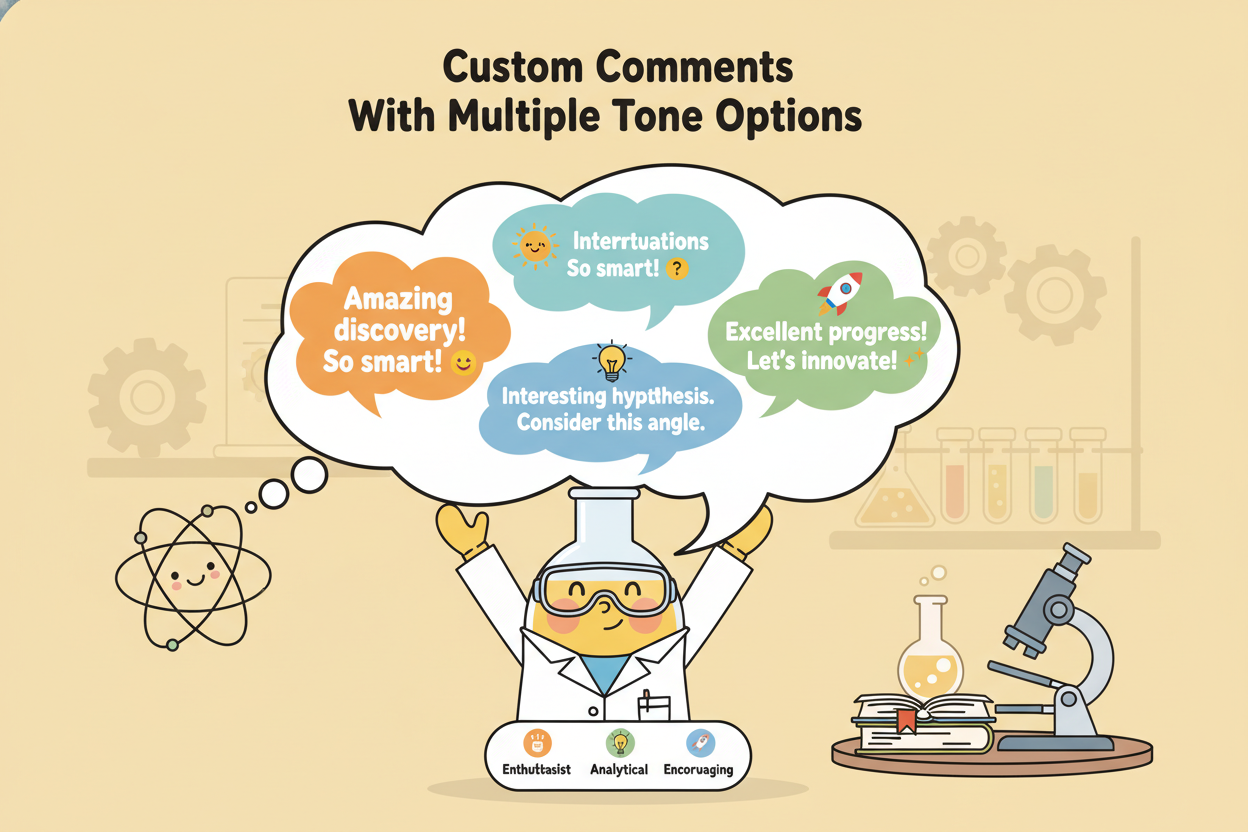 Custom Comments With Multiple Tone Options