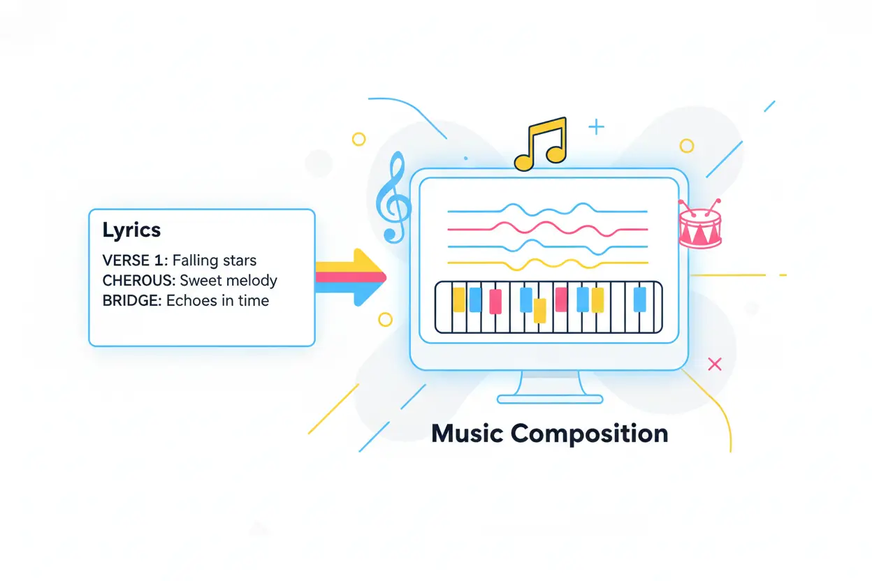 Transformez des paroles en chansons complètes avec le générateur de chansons IA