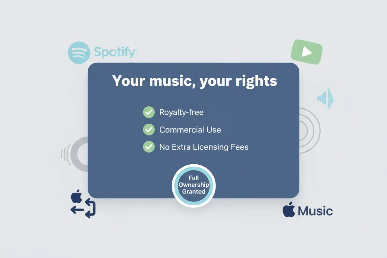 Créez de la musique commerciale libre de droits avec votre abonnement