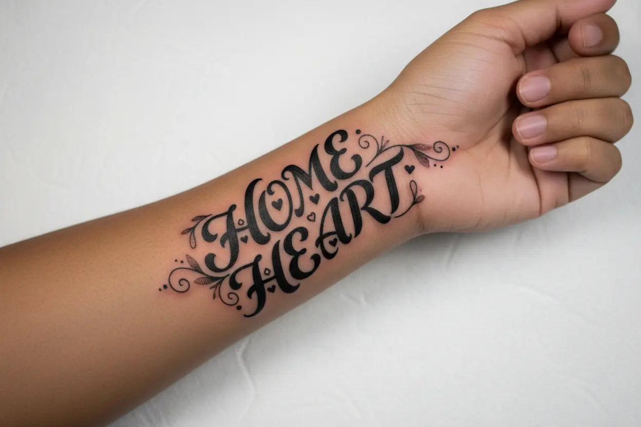 Step 2: Customize ambigram tattoo font and style