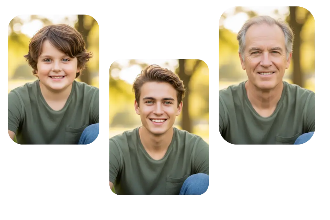 Realistic Age Progression at Any Stage of Life