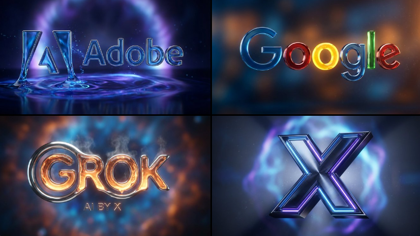 Cinematic 3D Logo With Auto-Assigned Brand Textures