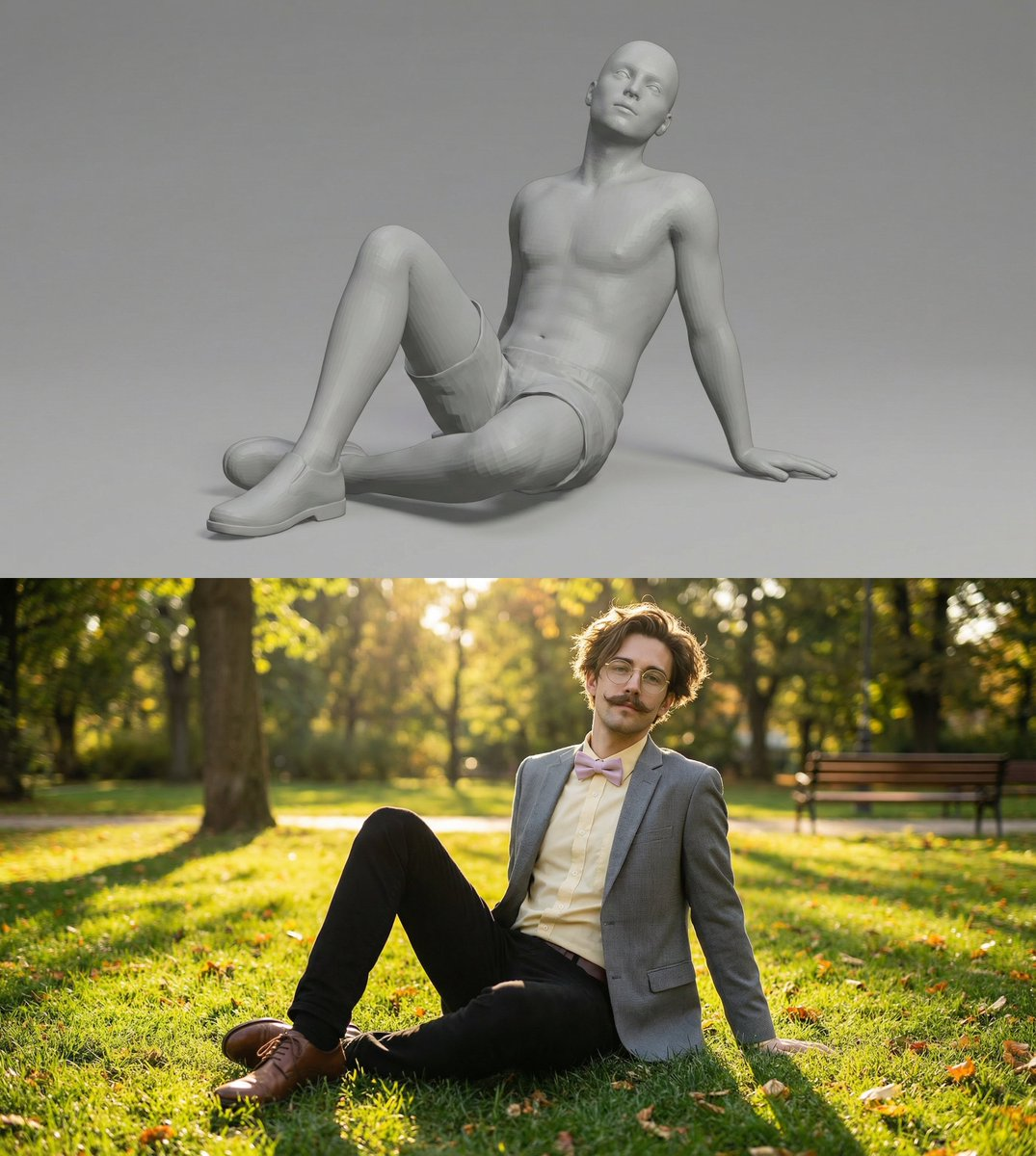 Scene Recreation With Identical Pose in a New Environment