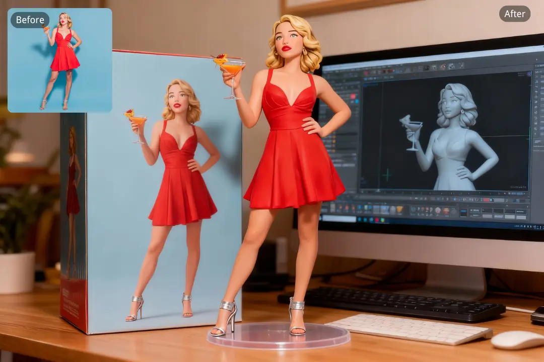 Turn Photos into 3D Action Figures