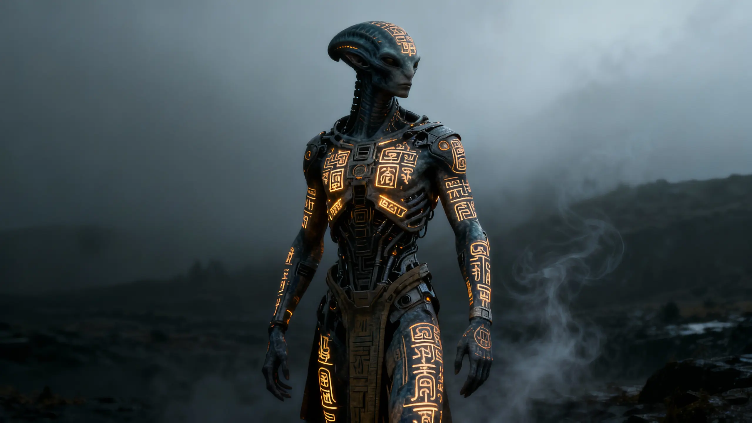 Alien in Fog